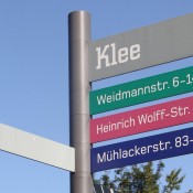 Signaletik, Beschilderung, Wegweiser für den Aussenbereich